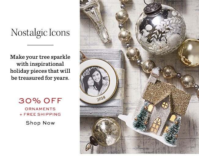 30% Off Ornaments + Free Shipping