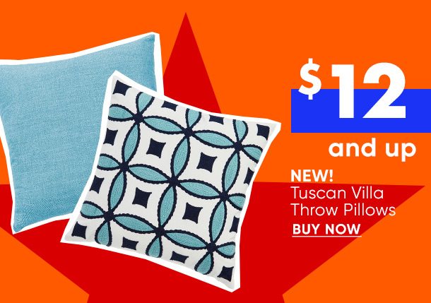 $12 & up Tuscan Villa throw pillows