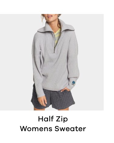 Quiksilver Half Zip Womens Sweater