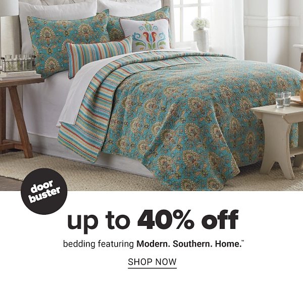 Up to 40% off Bedding feat. Modern. Southern. Home. - Shop Now