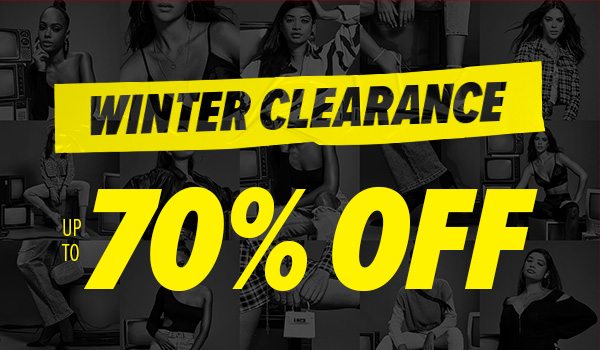 WINTER CLEARANCE UP TO 70% OFF