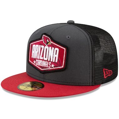 Men's New Era Graphite/Cardinal Arizona Cardinals 2021 NFL Draft On-Stage 59FIFTY Fitted Hat