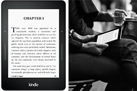 Kindle Voyage 6 300ppi e-ink WiFi eBook Reader (Certified Refurb) w/ Adaptive built-in Light, 1-year warranty