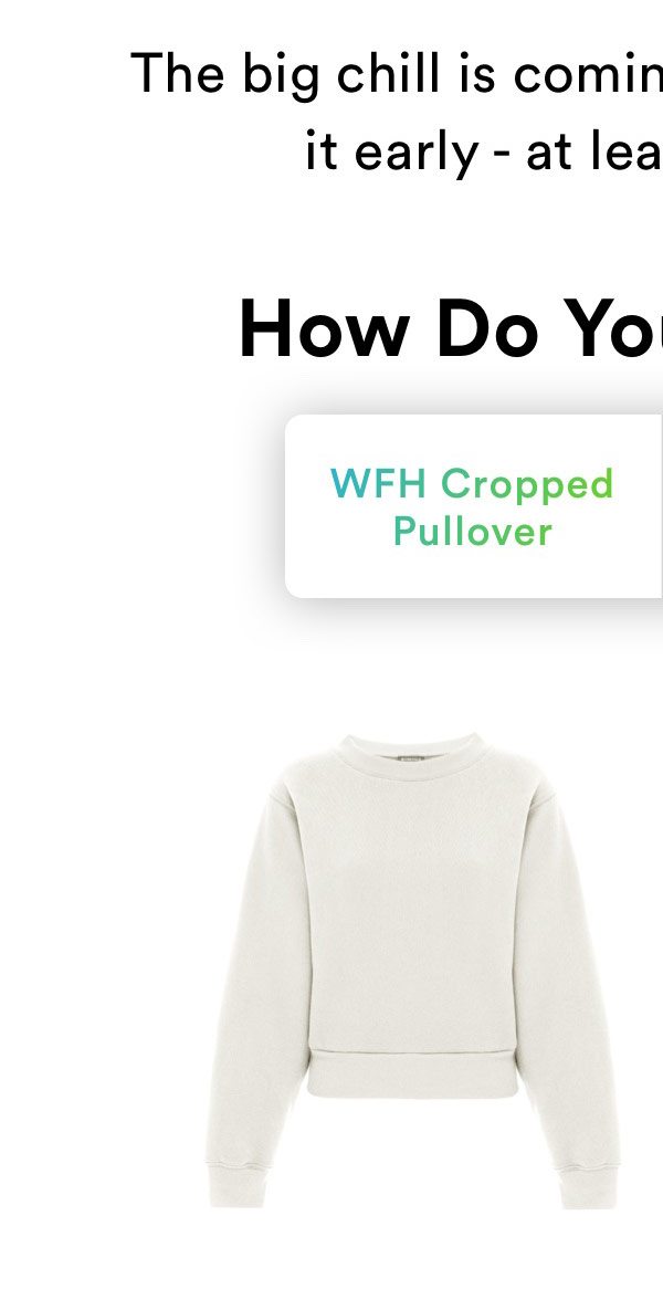 WFH Cropped Pullover