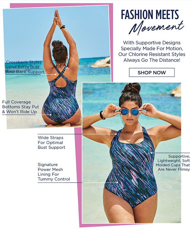 Fashion Meets Movement - shop Chlorine Resistant