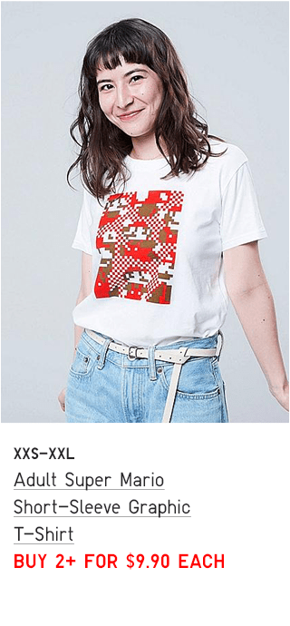 ADULT SUPER MARIO SHORT-SLEEVE GRAPHIC T-SHIRT