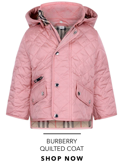 BABY GIRLS PINK QUILTED COAT 