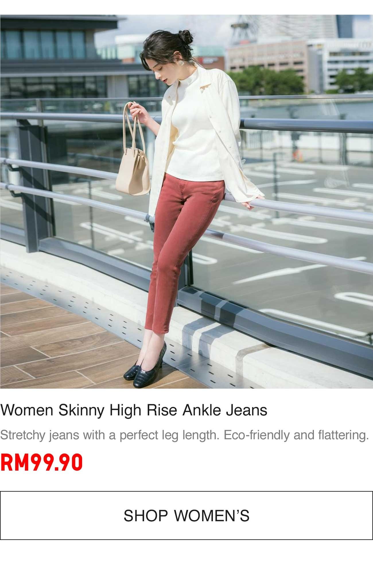 Women Skinny High Rise Ankle Jeans