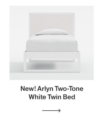 Arlyn Kids Two-Tone White Twin Bed