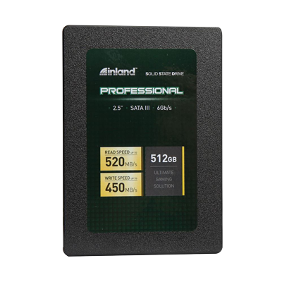 Inland Professional 512GB SSD 3D TLC NAND SATA 3.0 6 GBps 2.5 Inch 7mm Internal Solid State Drive