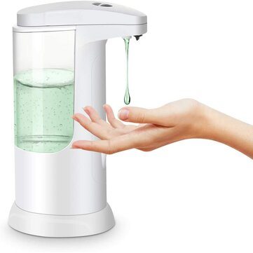 MECO ELEVERDE Automatic Soap Dispenser 3 Adjustable Modes Soap Quantity Non-Contact Electric Disinfectant Dispenser with Screen Display for Office Hotel Restaurant School (370 ml)