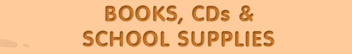 Books, CDs & School Supplies