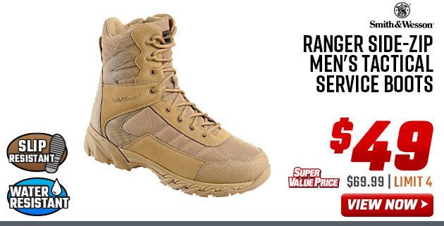 Smith & Wesson Ranger Side-Zip Men's Tactical Service Boots