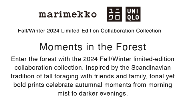 BANNER 2 - MARIMEKKO FALL/WINTER 2024 LIMITED EDITION COLLABORATION COLLECTION