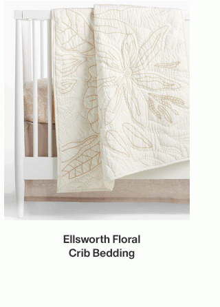 Ellsworth Floral Organic Crib Bedding