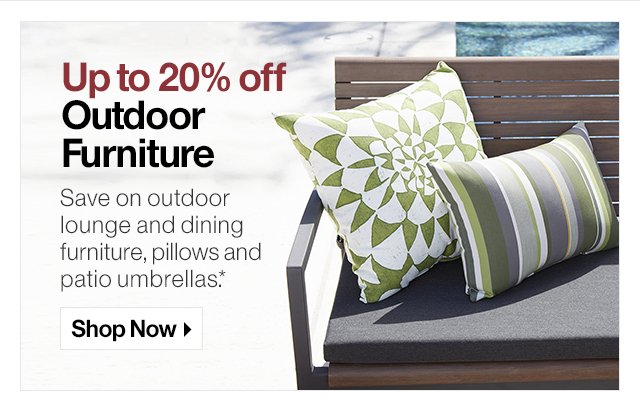 Up to 20% off Outdoor Furniture