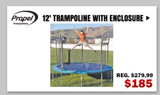 Propel 12’ Trampoline with Enclosure