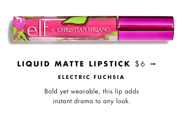 Liquid Matte Lipstick in Electric Fuschia, $6