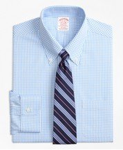 Stretch Madison Classic-Fit Dress Shirt, Non-Iron Gingham