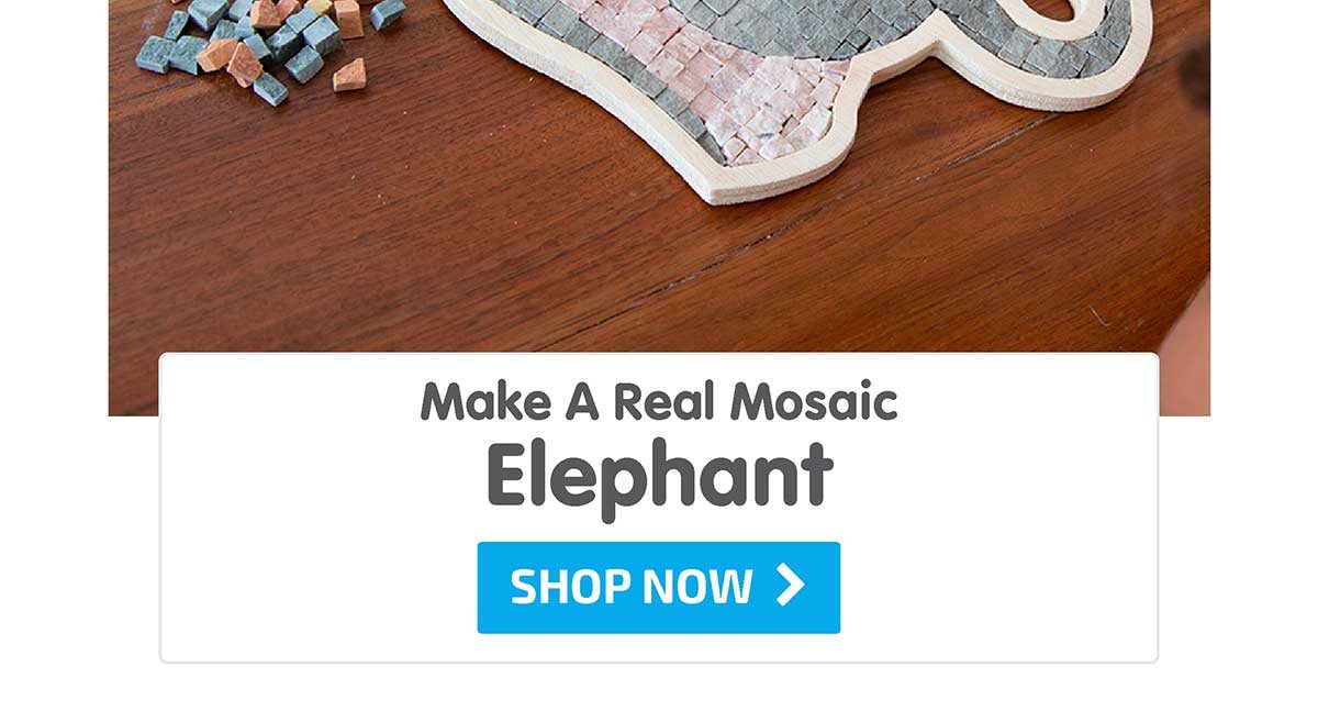 Make A Real Mosaic - Elephant - Shop Now