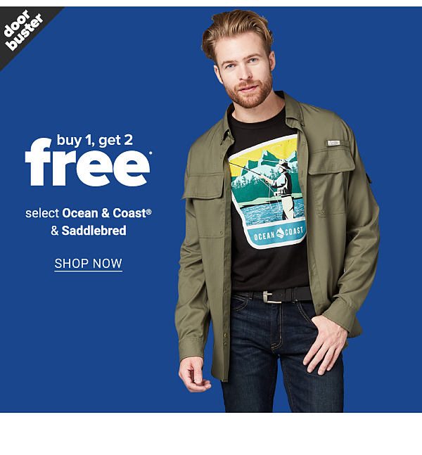 Buy 1, Get 2 FREE select Sportswear from Ocean & Coast, Chaps, IZOD and Van Heusen - Shop Now