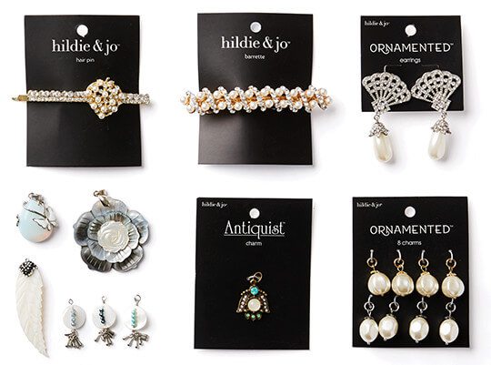 Image of Jewelry Collections, Charms, Pendants, Earrings, Bracelets and Hair Accessories.