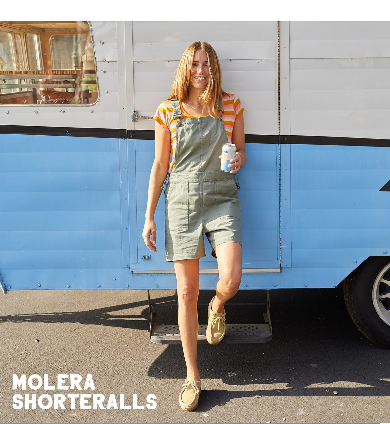 Molera Shorteralls in Caterpillar