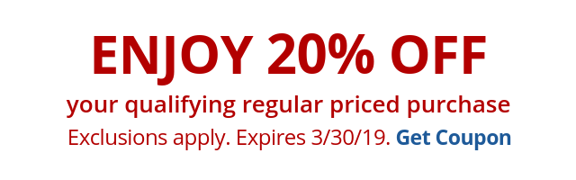 20% Off Qualifying Regular Priced Purchase