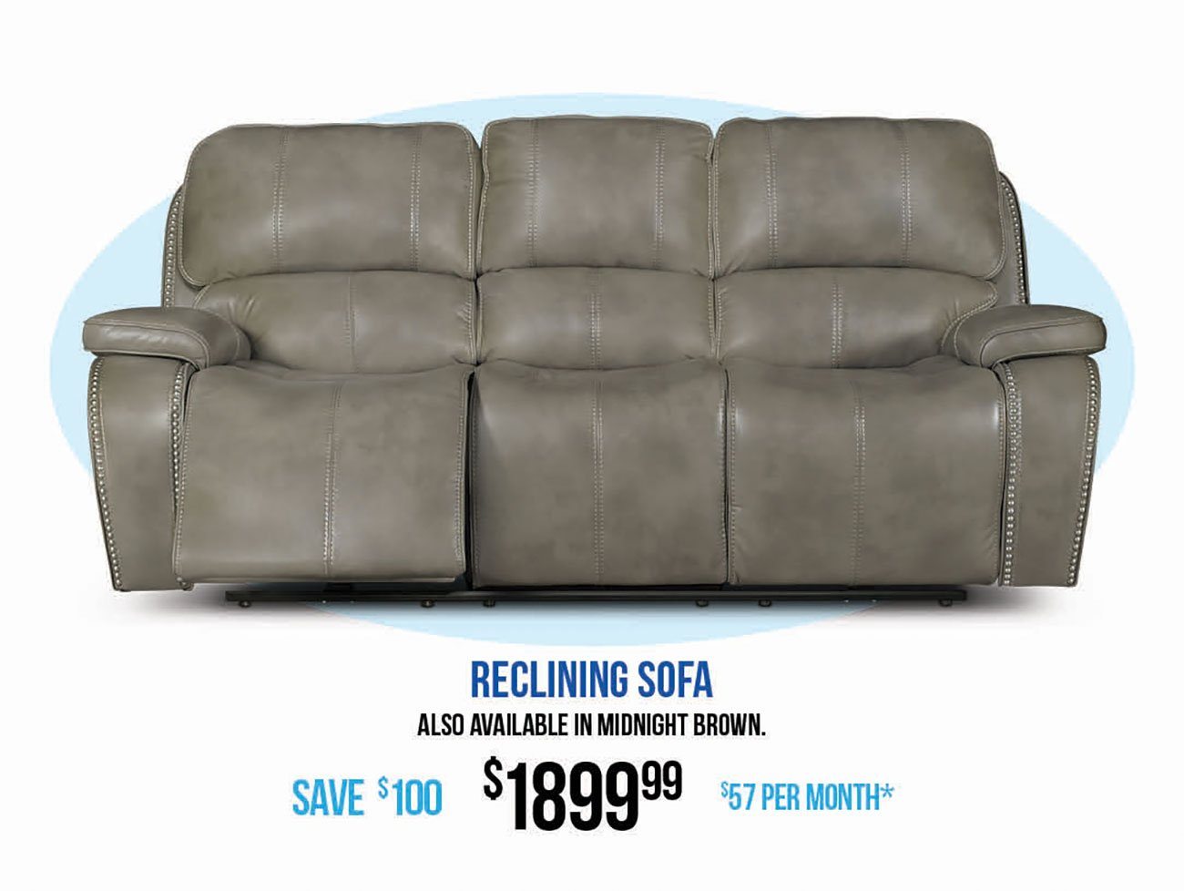 Reclining-Gray-Sofa