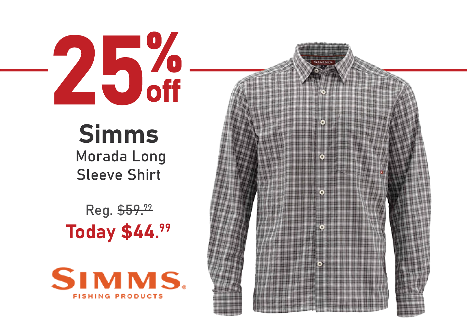 Take 25% off the Simms Morada Long Sleeve Shirt