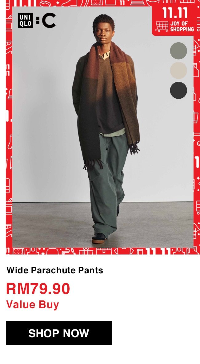 Wide Parachute Pants