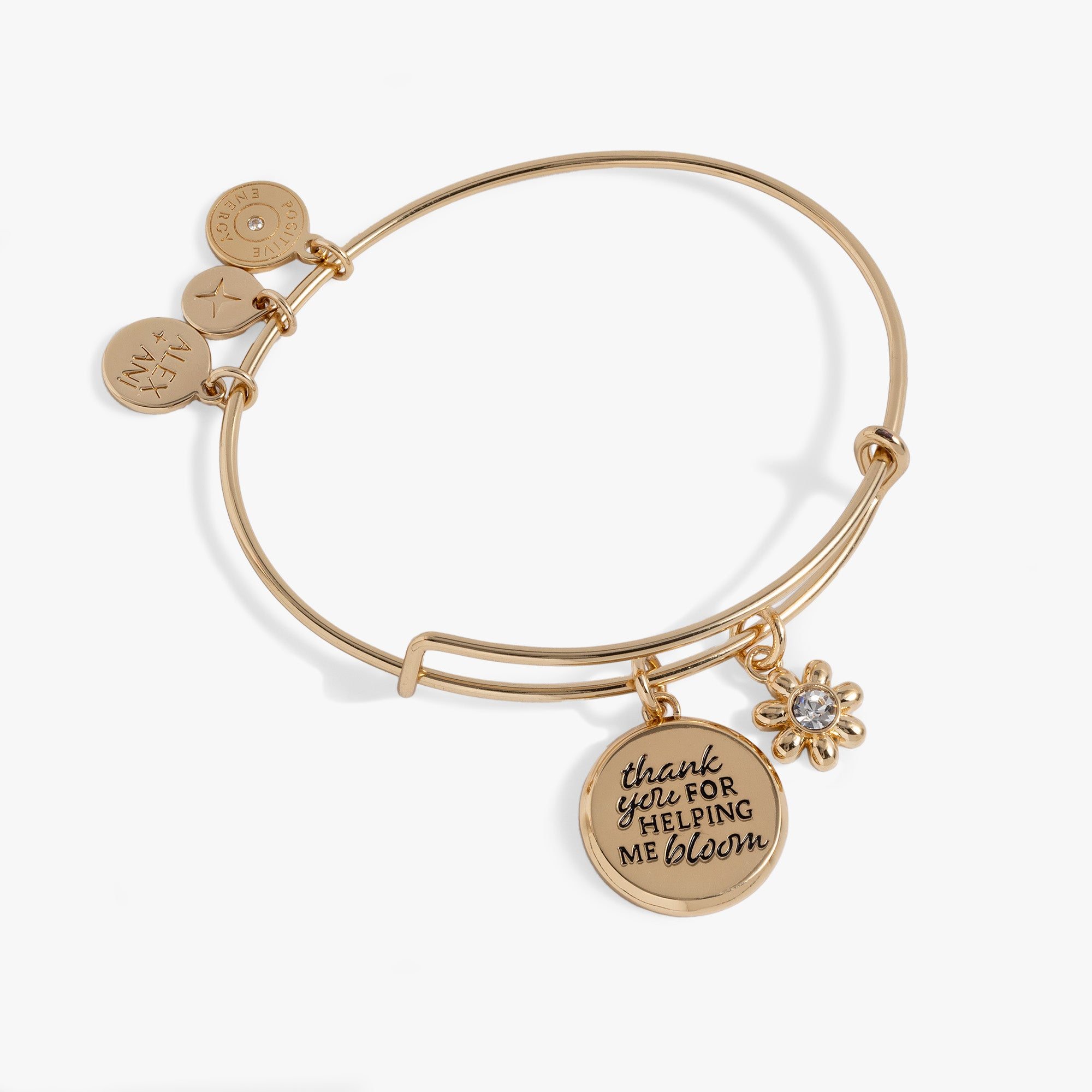 Image of 'Thank You For Helping Me Bloom' Charm Bangle