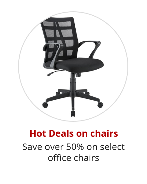 Hot Deals on chairs Save over 50% on select office chairs