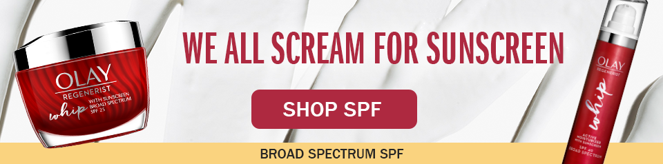 We all scream for sunscreen. Shop SPF. Broad Spectrum SPF
