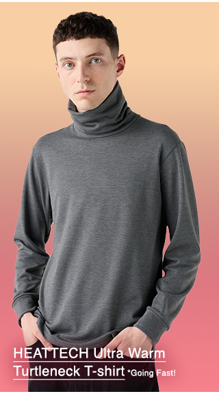 PDP3 - MEN HEATTECH ULTRA WARM TURTLENECK T-SHIRT