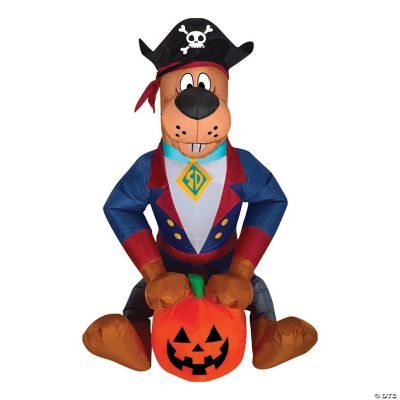 35" Small Blow Up Inflatable Scooby Doo Pirate Halloween Decoration