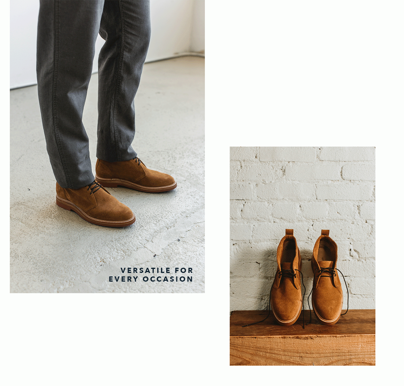 The Unlined Chukka in Butterscotch Weatherproof Suede