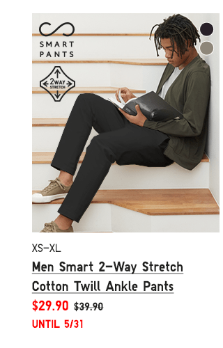 PDP5 - MEN SMART 2-WAY STRETCH COTTON TWILL ANKLE PANTS