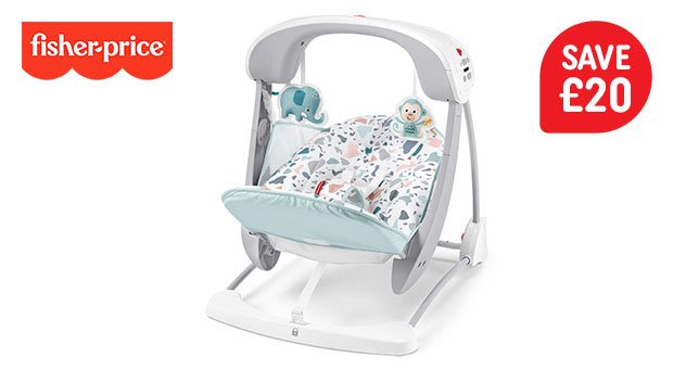 Fisher-Price Take-Along Baby Swing & Seat - Terrazzo