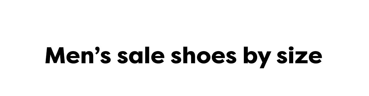 Men's sale shoes by size