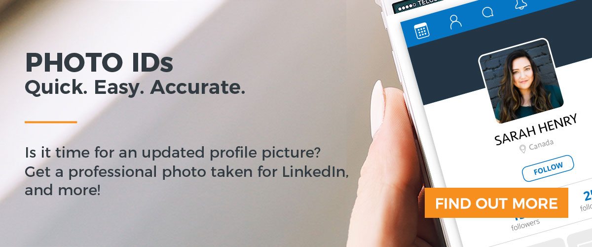 Is it time for an updated profile picture? Get a professional photo taken for LinkedIn and more!