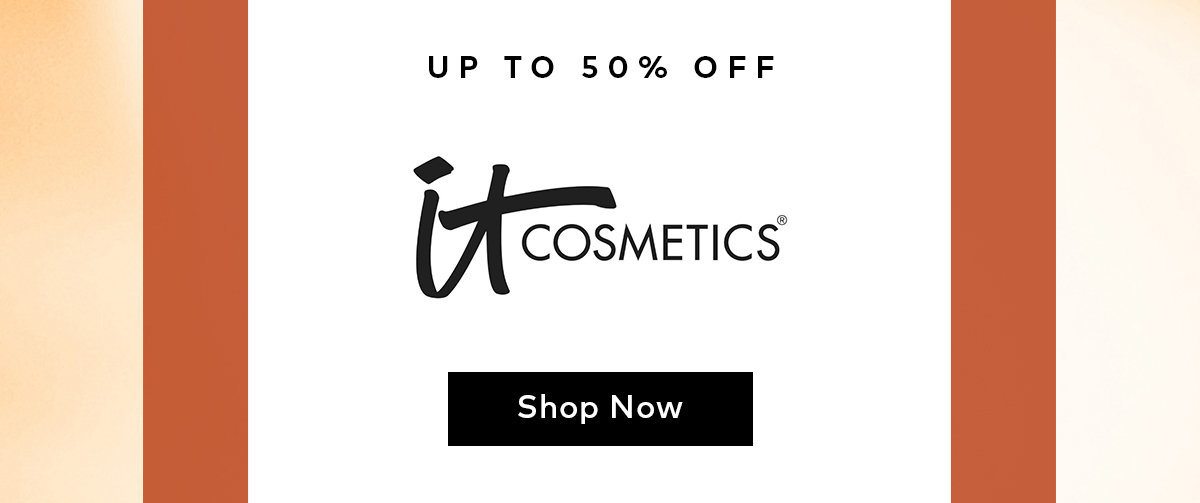 Shop up to 50% off IT Cosmetics this weekend only.