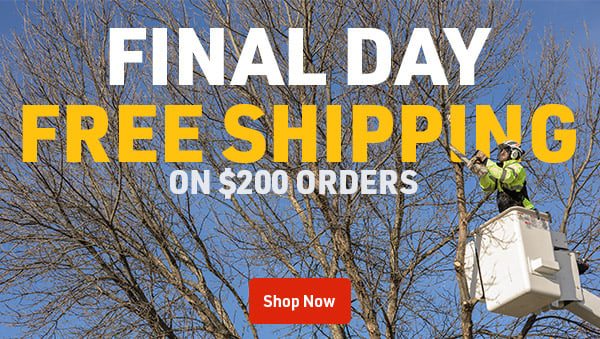 Final Day for Free Shipping on $200 orders. Shop Now