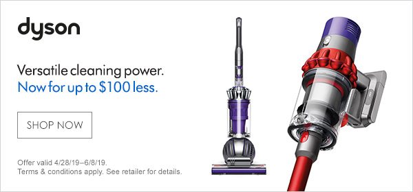 Save up to $100 on Dyson