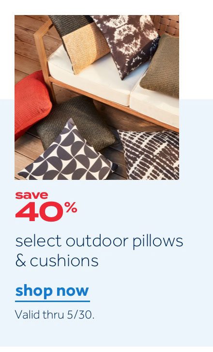 select outdoor pillows & cushions