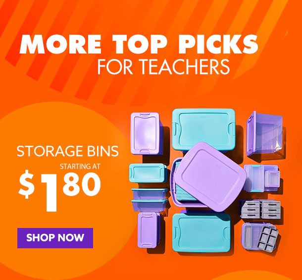 Storage Bins from $1.80