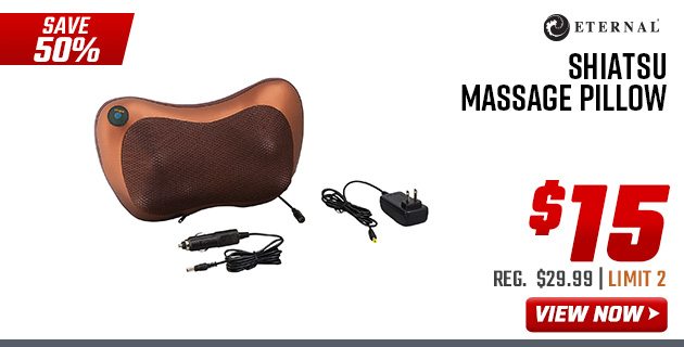 eternal shiatsu massage pillow