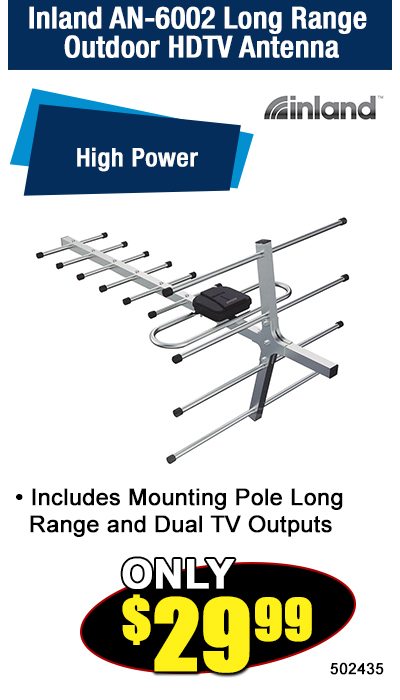 Inland AN-6002 Long Range Outdoor HDTV Antenna