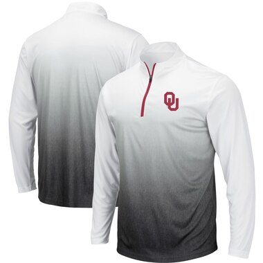 Oklahoma Sooners Colosseum Magic Team Logo Quarter-Zip Jacket - Gray