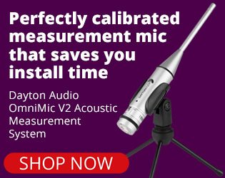Perfectly calibrated measurement mic that saves you install time. The Dayton Audio OmniMic V2 Acoustic Measurement System. SHOP NOW